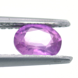 0.65ct Pink Sapphire Oval Cut 5,79x4,47mm