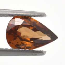 Zircon 1,26 ct taille poire 8,33x5,68 mm