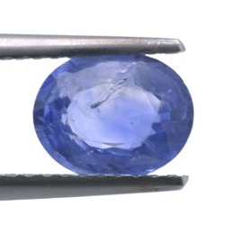 1,40 ct blauer Saphir im Ovalschliff 7,74 x 6,17 mm