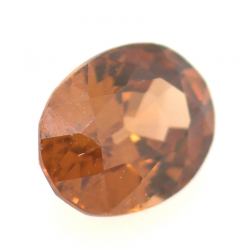 1,01 ct rosafarbener Zirkon im Ovalschliff 6,51 x 4,81 mm