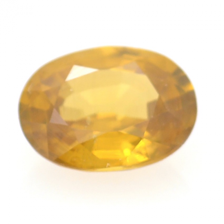 1.23ct Gelber Zirkon Oval Schnitt