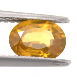 1.23ct Gelber Zirkon Oval Schnitt