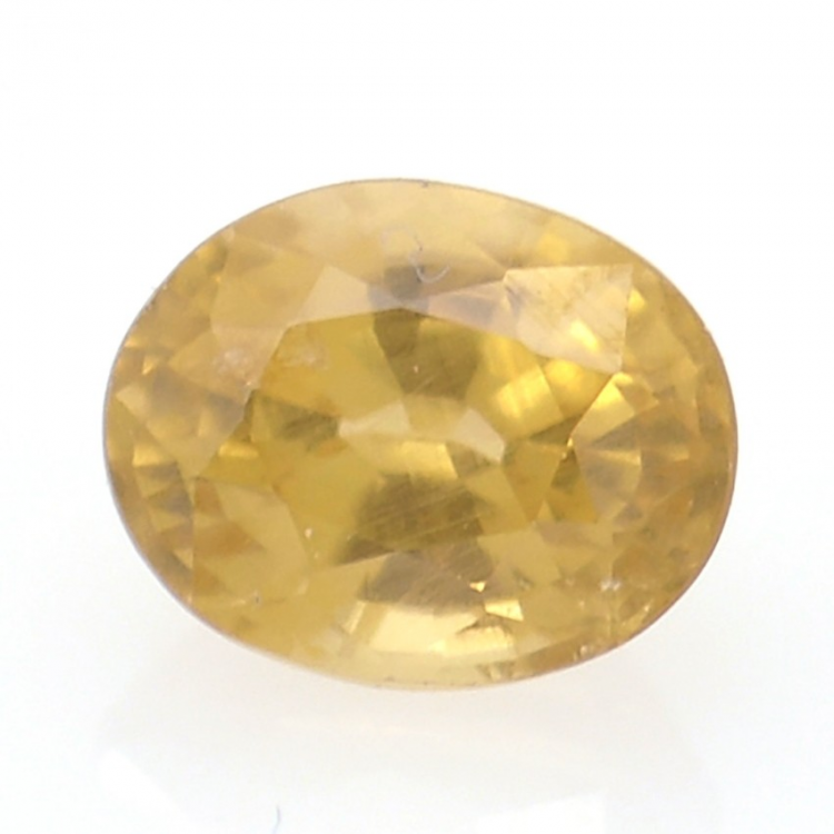 0.93ct Zircone Giallo Faccettato Ovale