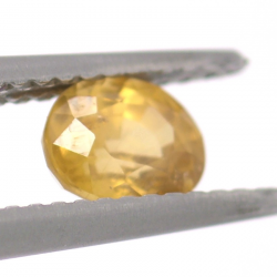 0.93ct Gelber Zirkon Oval Schnitt