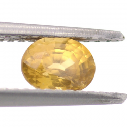 0.93ct Zircone Giallo Faccettato Ovale