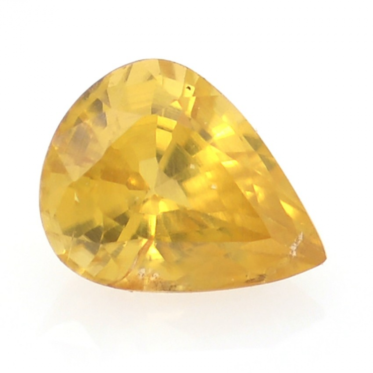 1.02ct Gelber Zirkon Birne Schnitt