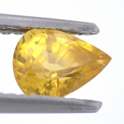 1.02ct Zircone Giallo Faccettato Goccia