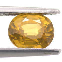 1.14ct Zircon Jaune Taille Ovale