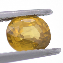 1.14ct Zircon Jaune Taille Ovale