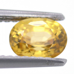 1.19ct Zircone Giallo Faccettato Ovale