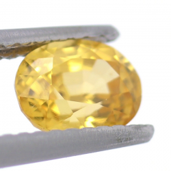 1.19ct Zircone Giallo Faccettato Ovale