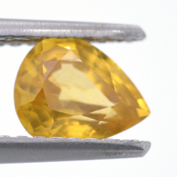 1.05ct Zircon Jaune Taille Poire