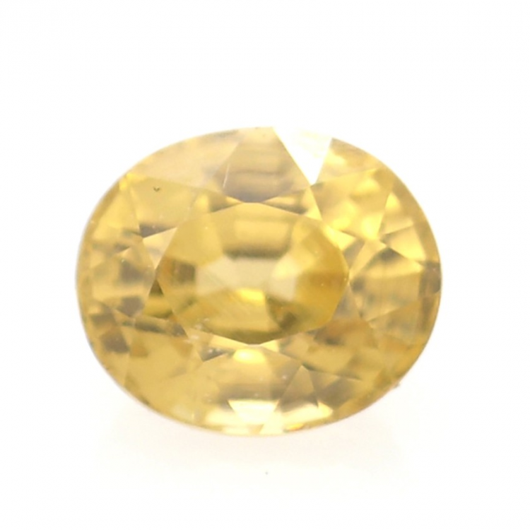 1.15ct Zircone Giallo Faccettato Ovale