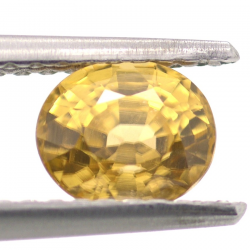 1.15ct Zircone Giallo Faccettato Ovale