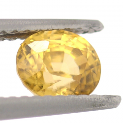 1.15ct Zircone Giallo Faccettato Ovale