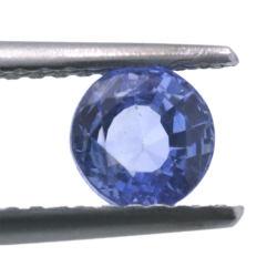 0,65 ct blauer Saphir im Ovalschliff 5,12 x 3,08 mm