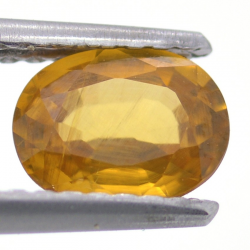 1.13ct Zircon Jaune Taille Ovale