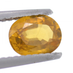 1.13ct Zircon Jaune Taille Ovale