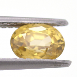 1.27ct Zircon Jaune Taille Ovale