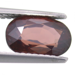 2.62ct Zircon Rose Taille Ovale