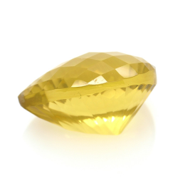 43.57ct Citrine Pear Concave Chessboard