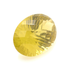 44.97ct Citrine Oval Concave Chessboard