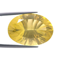 29.06ct Citrino Talla Ovalada Cóncavo