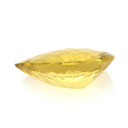 38.04ct Citrine Pear Concave Chessboard