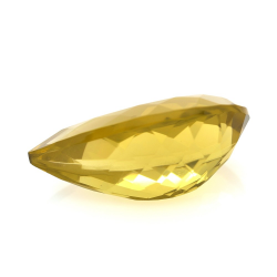 38.65ct Citrine Pear Concave Chessboard