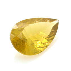 25.54ct Citrine Poire Concave