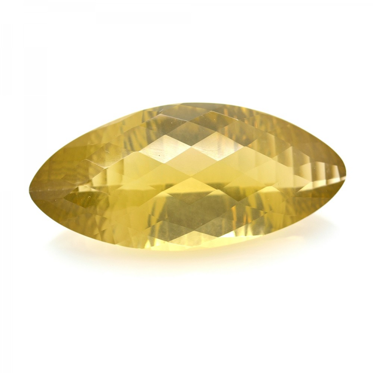 56.57ct Citrine Marquise Concave Chessboard