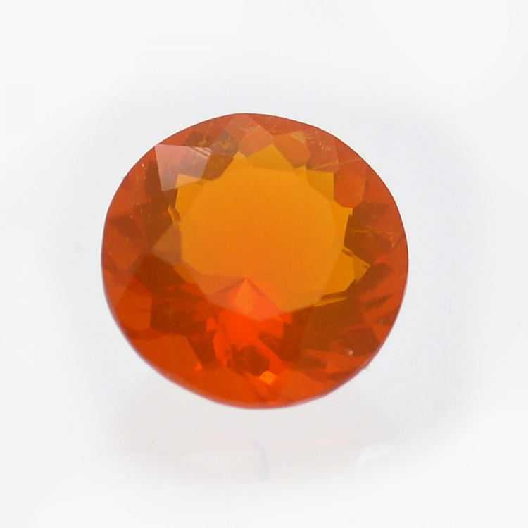 0.77ct Fire Opal Rund Schnitt