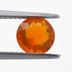 0.77ct Fire Opal Rund Schnitt