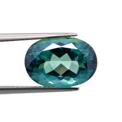 7.85ct Topaze Verte Taille Ovale