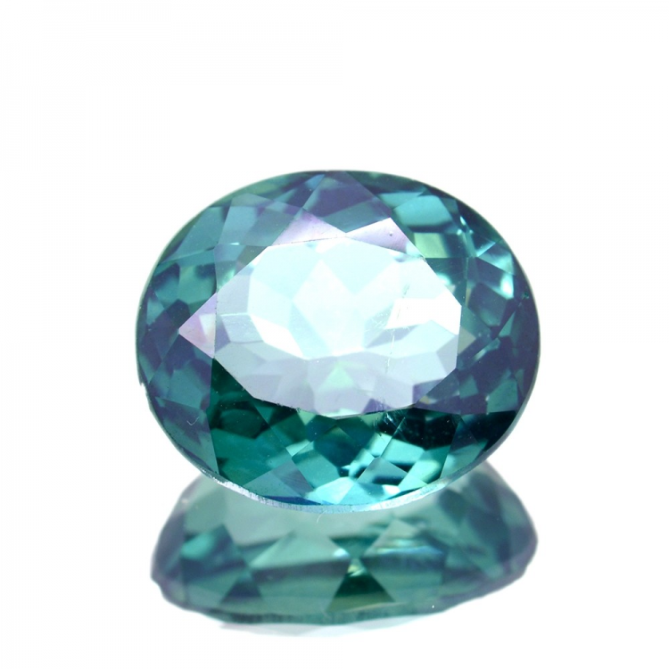 9.98ct Topaze Verte Taille Ovale