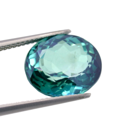 9.98ct Green Topaz Oval Cut