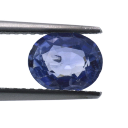 1,40 ct. Blauer Saphir im Ovalschliff, 7,72 x 6,44 mm