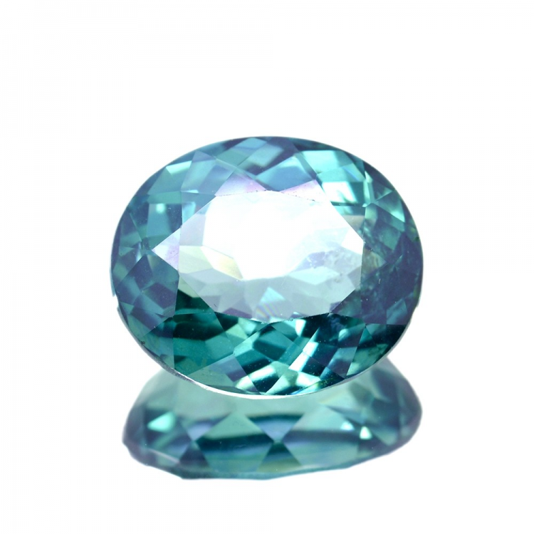 11.89ct Topaze Verte Taille Ovale