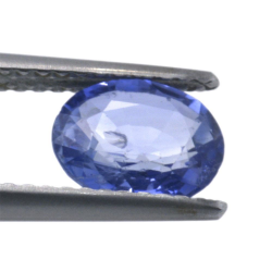 1,40 ct. Saphir bleu taille ovale 7,72x6,44 mm