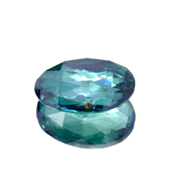 14.48ct GreenTopaz Oval Cut double Checkerboard