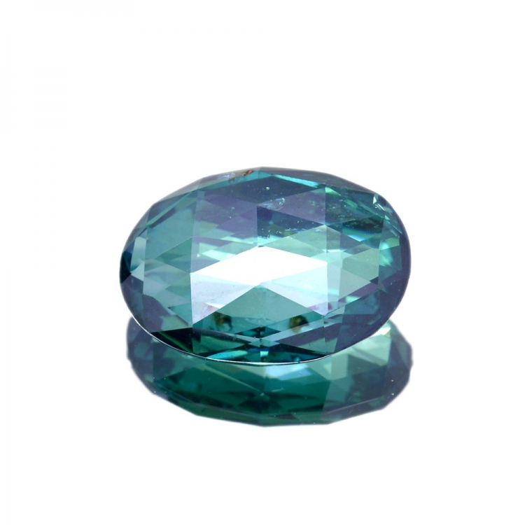 14.48ct GreenTopaz Oval Cut double Checkerboard