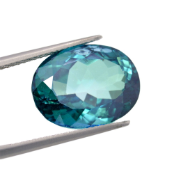 14.00ct Green Topaz Oval Cut