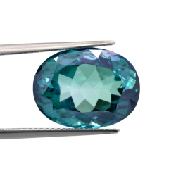 14.00ct Green Topaz Oval Cut