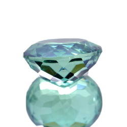 12.34ct Green Topaz Oval Cut