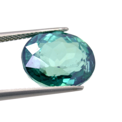 12.34ct Green Topaz Oval Cut