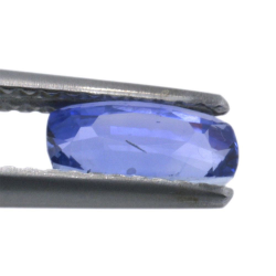 Taglio a cuscino in zaffiro blu da 1,04 ct, 7,62 x 3,83 mm