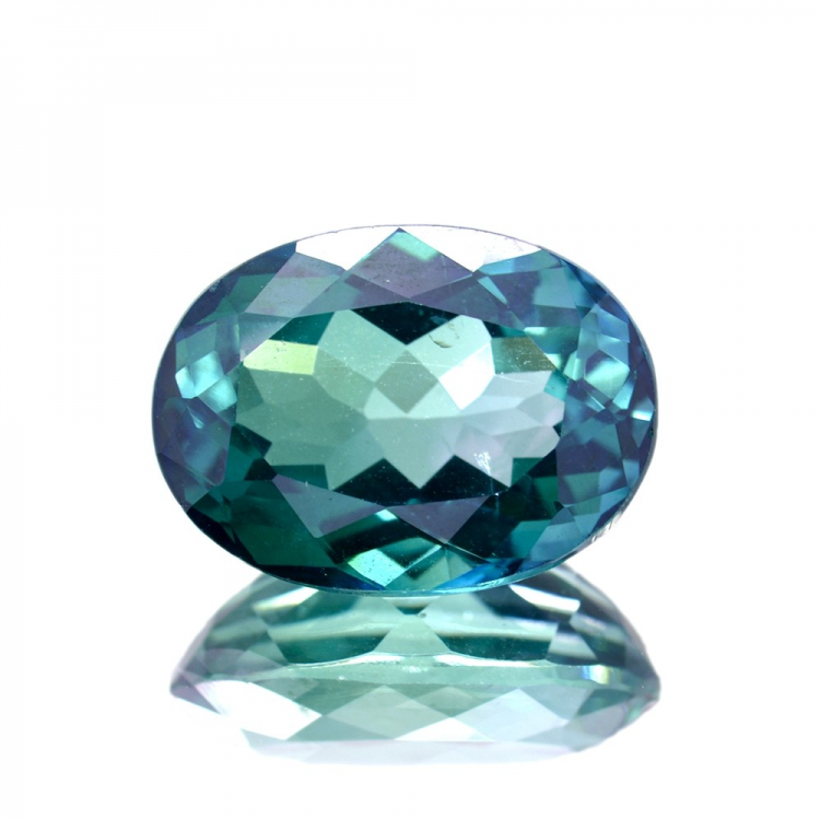 11.55ct Green Topaz Oval Cut