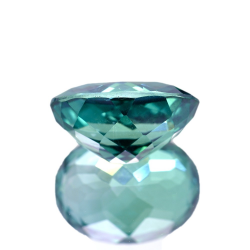 11.55ct Green Topaz Oval Cut