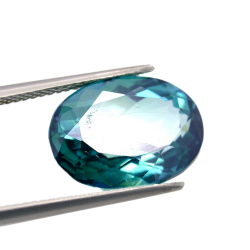 11.55ct Topaze Verte Taille Ovale