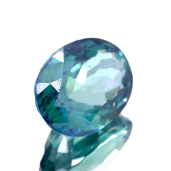 11.55ct Green Topaz Oval Cut